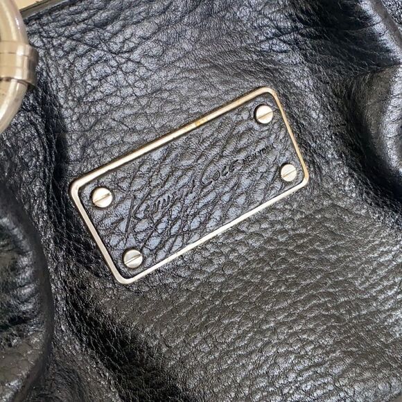 Kenneth Cole Leather Boogie Bag Satchel - Picture 6 of 12